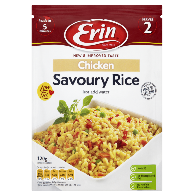 Erin Chicken Savoury Rice 120g