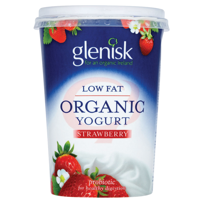 Glenisk Organic Strawberry Low Fat Yogurt 450g Glenisk Organic Strawberry Low Fat Yogurt 450g
