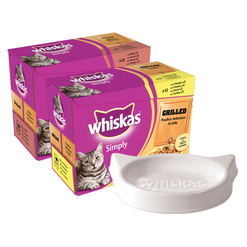 Whiskas Range Ceramic Bowl Whiskas Range Ceramic Bowl