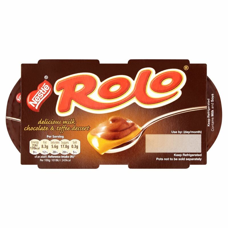 Rolo Delicious Milk Chocolate & Toffee Dessert 2 x 70g (140g) Rolo Delicious Milk Chocolate & Toffee Dessert 2 x 70g (140g)