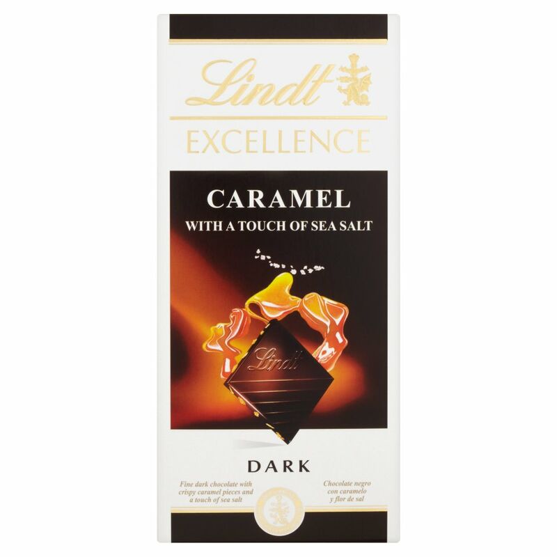 Lindt Excellence Dark Caramel with a Touch of Sea Salt 100g