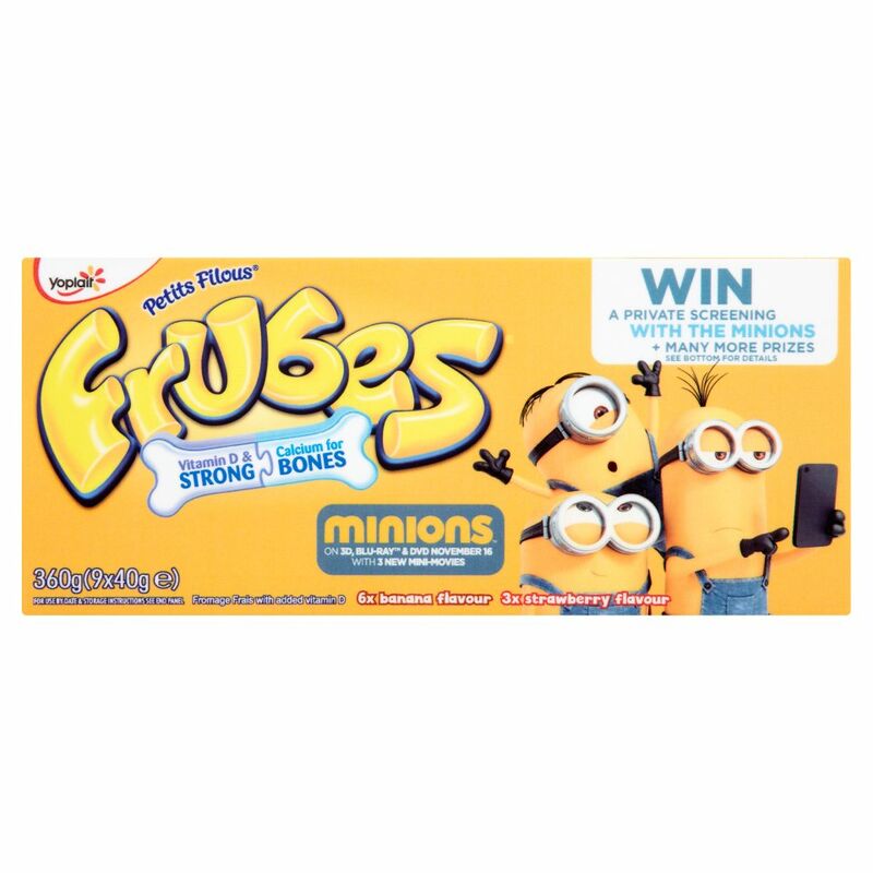 Frubes Banana and Strawberry Flavour Yogurt 9 x 40g