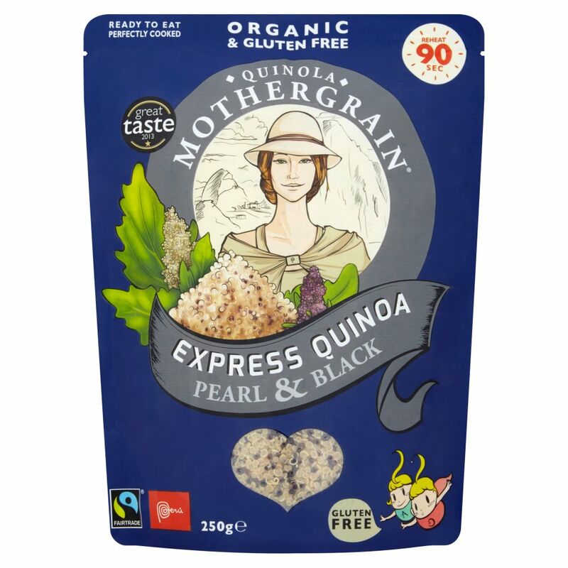 Quinola Mothergrain Fairtrade Express Quinoa Pearl & Black 250g