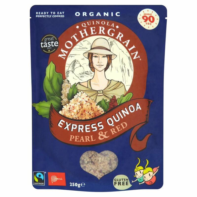 Quinola Mothergrain Fairtrade Organic Express Quinoa Pearl & Red 250g Quinola Mothergrain Fairtrade Organic Express Quinoa Pearl & Red 250g