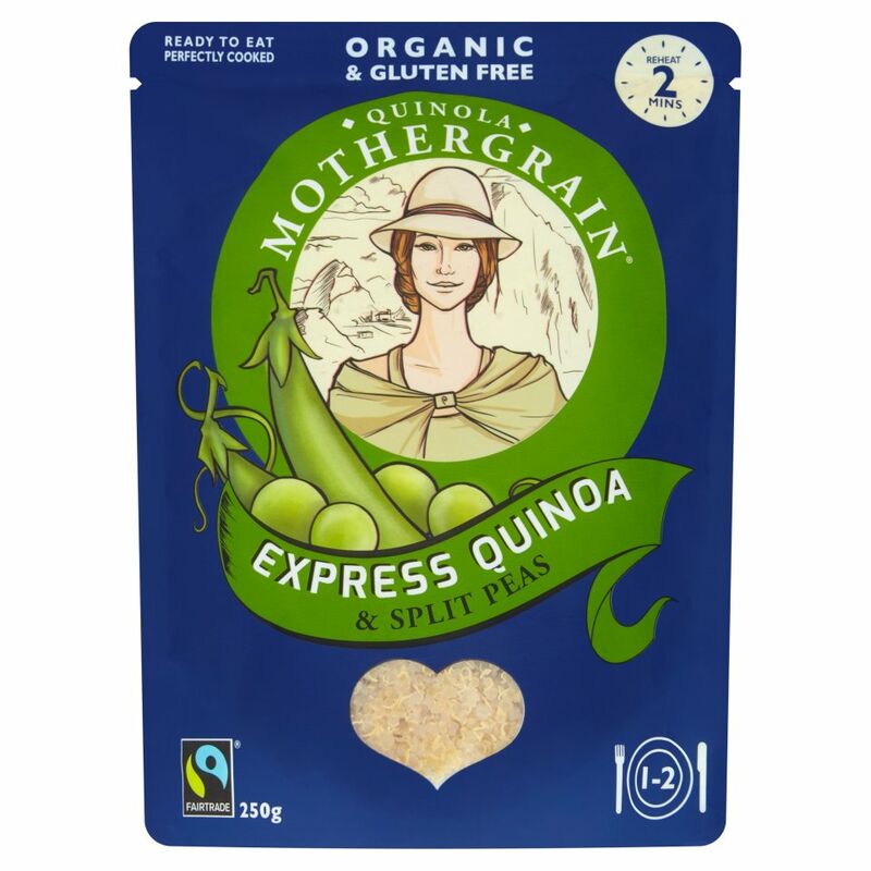 Quinola Mothergrain Fairtrade Express Quinoa Split Peas 250g Quinola Mothergrain Fairtrade Express Quinoa Split Peas 250g