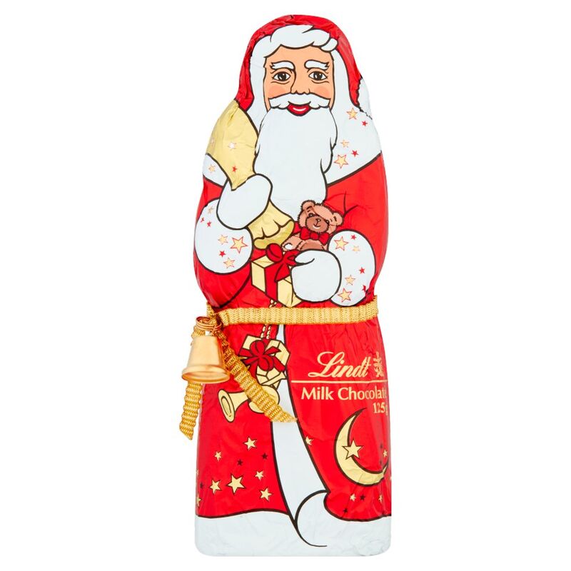 Lindt Santa Christmas Milk Chocolate 125g