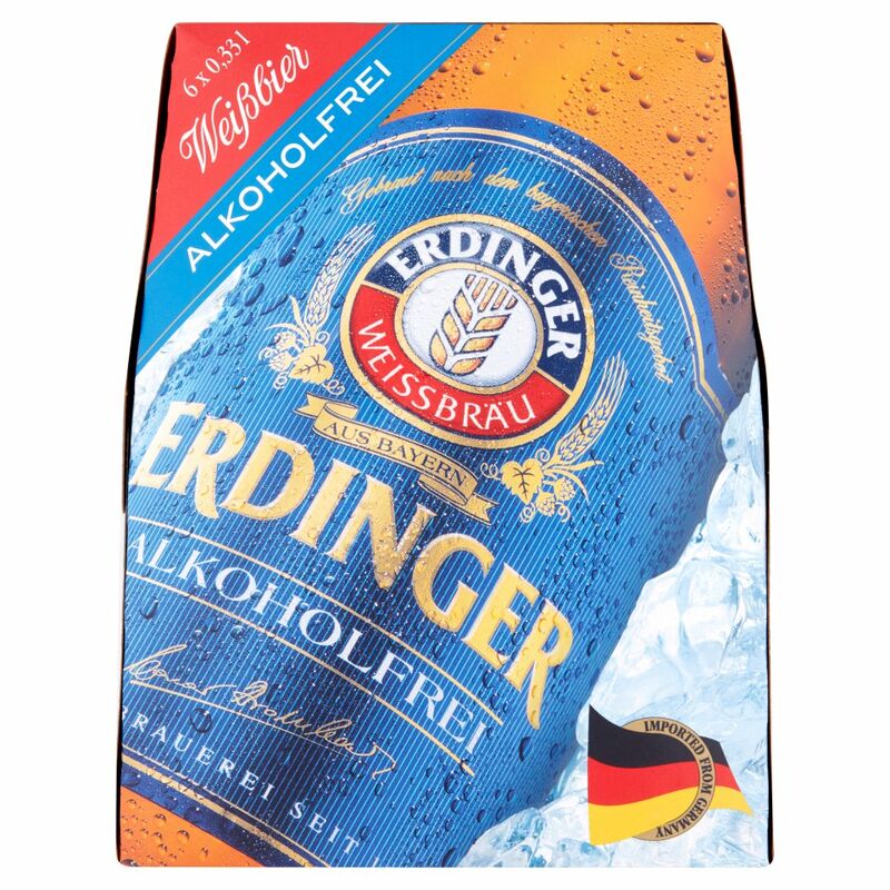 Erdinger Weissbrau Alkoholfrei Weissbier 6 x 330ml Erdinger Weissbrau Alkoholfrei Weissbier 6 x 330ml