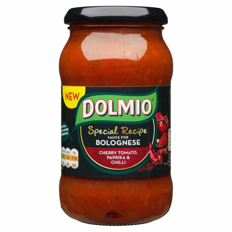 DOLMIO® Special Recipe Sauce for Bolognese Cherry Tomato, Paprika & Chilli 400g