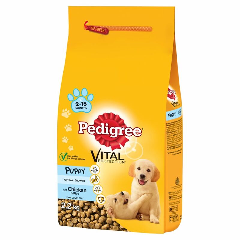 PEDIGREE Puppy Medium Dog Complete Dry with Chicken and Rice 2.2kg PEDIGREE Puppy Medium Dog Complete Dry with Chicken and Rice 2.2kg