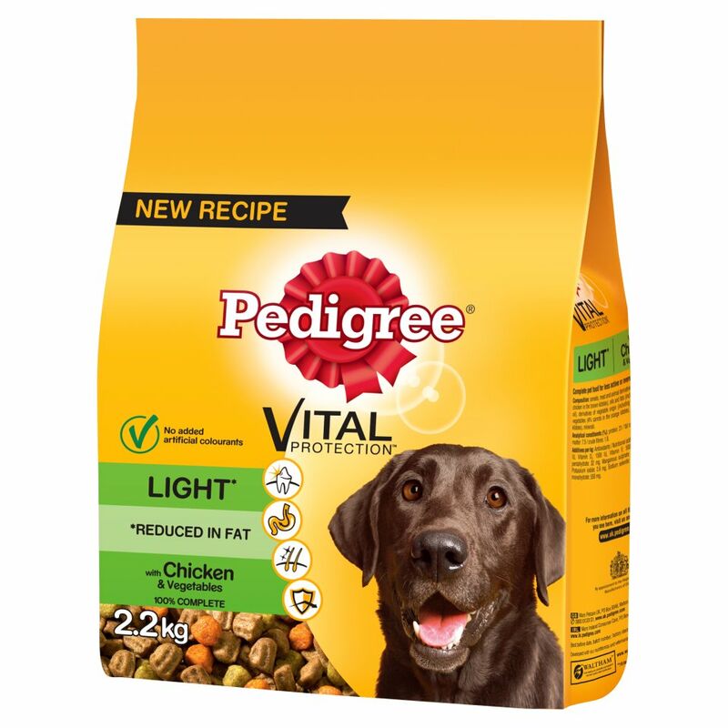 PEDIGREE® Light Dog Complete Dry with Chicken and Vegetables 2.2kg PEDIGREE® Light Dog Complete Dry with Chicken and Vegetables 2.2kg