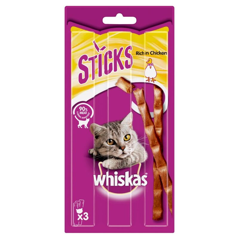 Whiskas 3 Sticks Rich in Chicken 18g