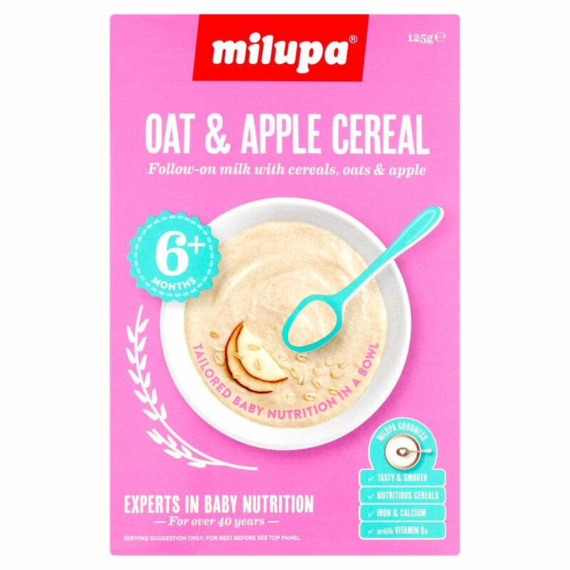 Milupa Oat & Apple Cereal 6+ Months 125g