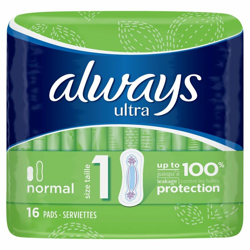 Always Ultra Normal (Size 1) Sanitary Towels 16 Pads