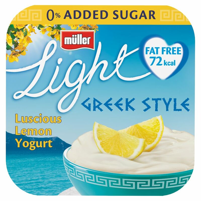 Muller Light Greek Style Lemon Yogurt 4 x 120g