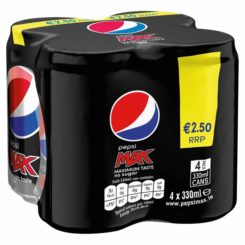 Pepsi Max 4 x 330ml