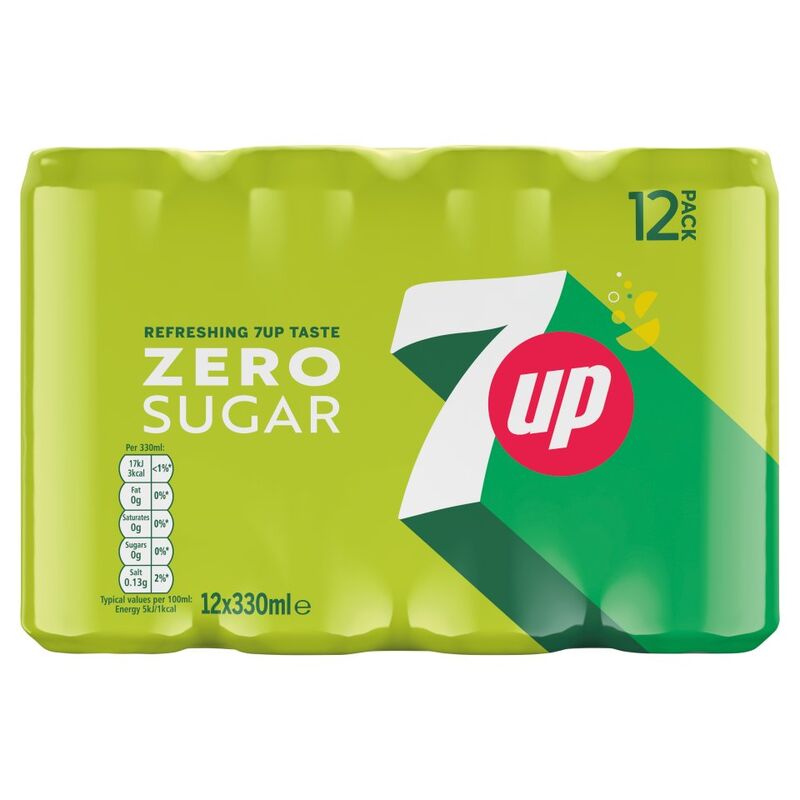 7Up Zero Sugar Can 12 x 330ml