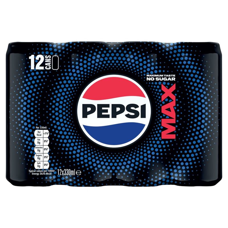 Pepsi Max Can 12 x 330ml