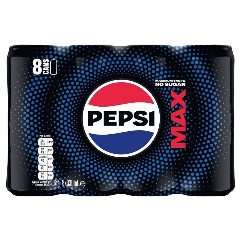 Pepsi Max 8 x 330ml