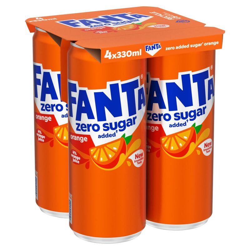 Fanta Orange 4 x 330ml