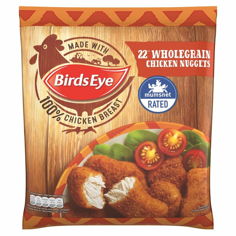Birds Eye 22 Wholegrain Chicken Nuggets 458g Birds Eye 22 Wholegrain Chicken Nuggets 458g
