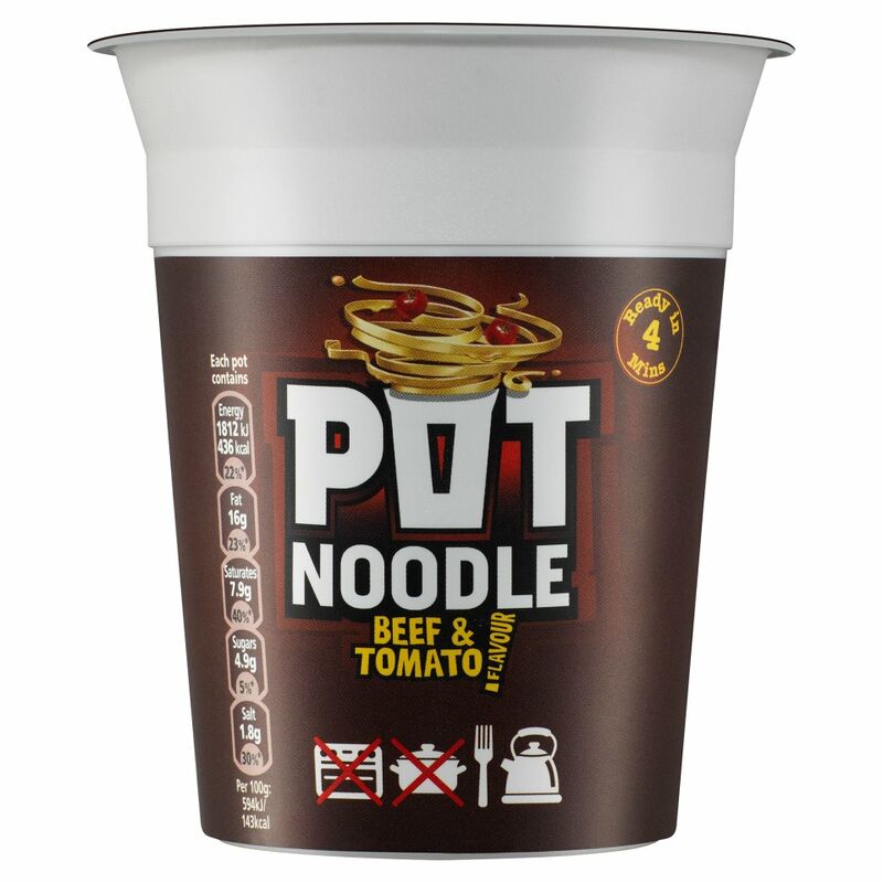 Pot Noodle Standard Beef & Tomato 90g