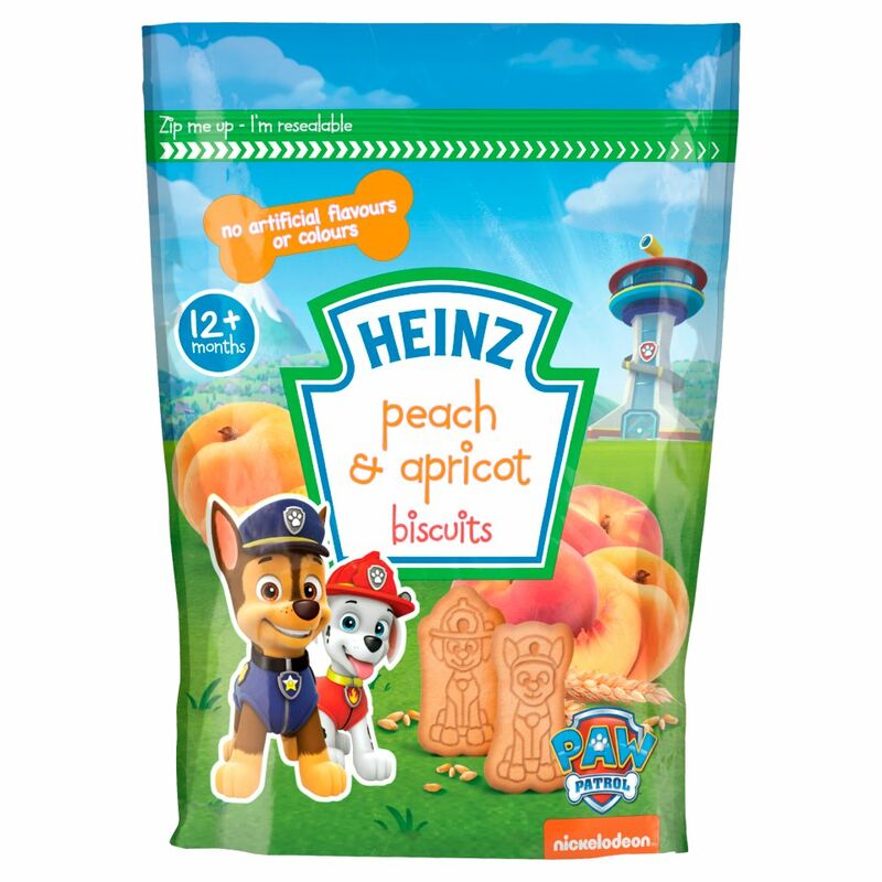 Heinz 12+ Months Paw Patrol Peach & Apricot Biscuits 140g