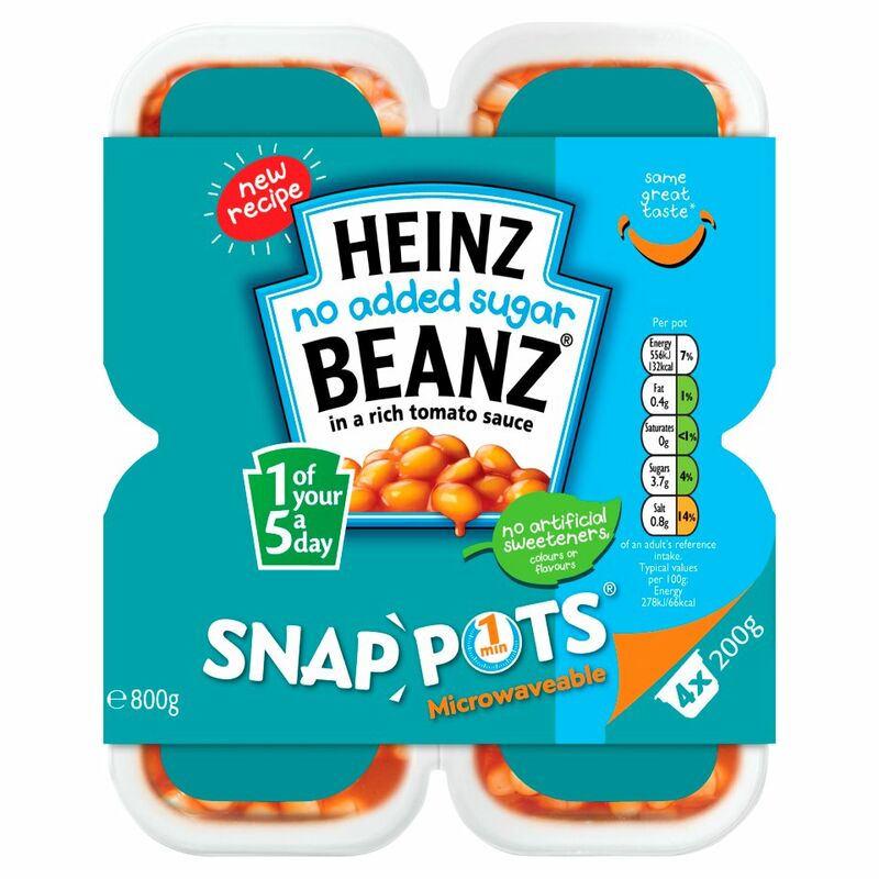 Heinz No Added Sugar Beanz in a Rich Tomato Sauce 4 x 200g (800g)