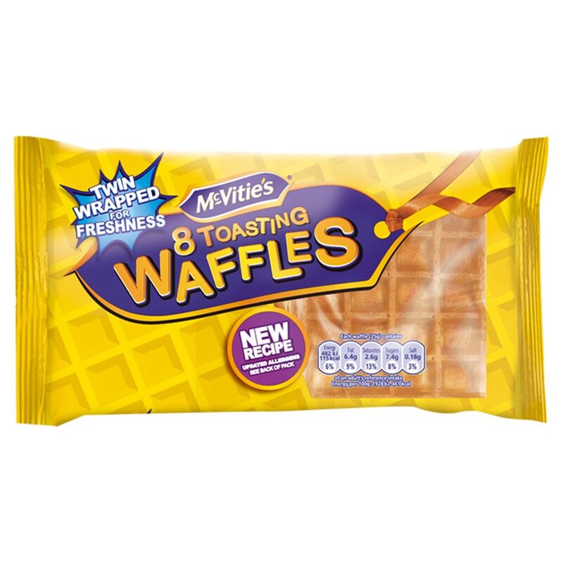 McVitie's 8 Toasting Waffles 200g