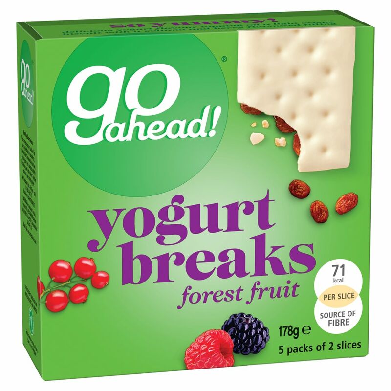 Go Ahead! Forest Fruit Yogurt Breaks 5 Packs of 2 Slices (178g)