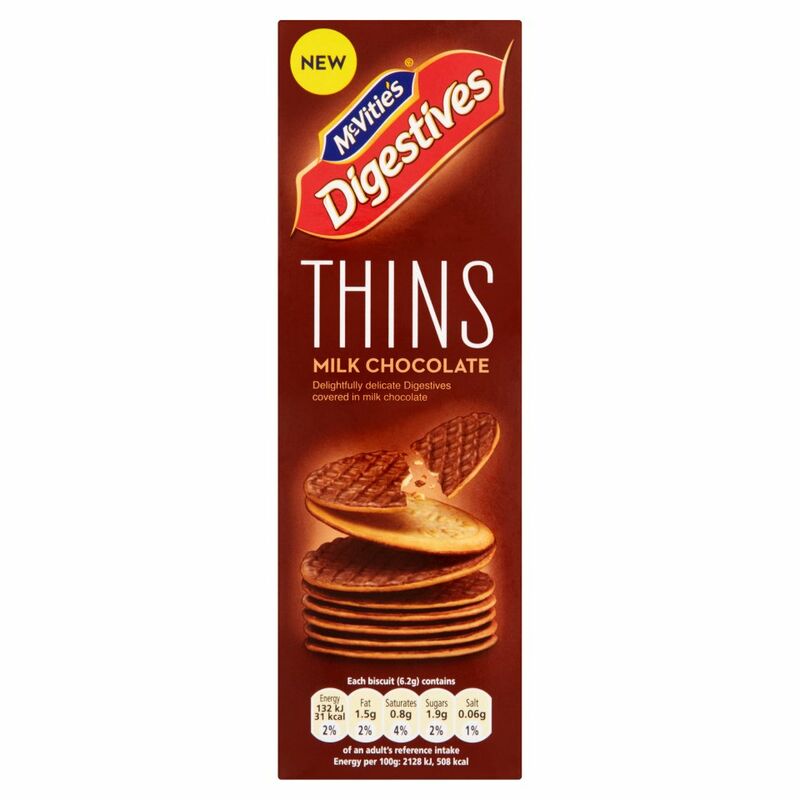 McVitie's Digestives Thins Milk Chocolate 180g