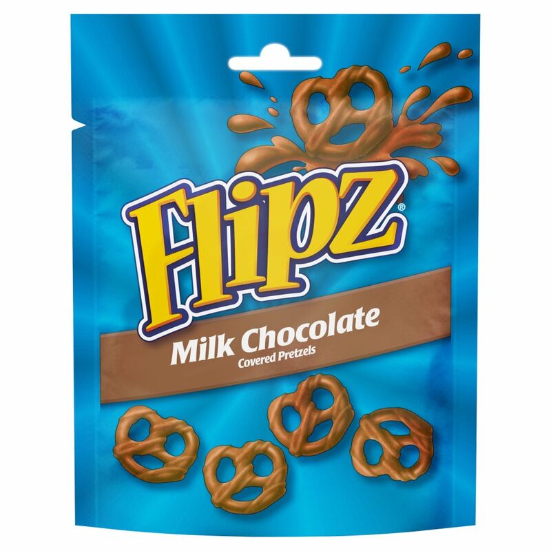 Flipz Milk Chocolate Covered Pretzels Bag 100g