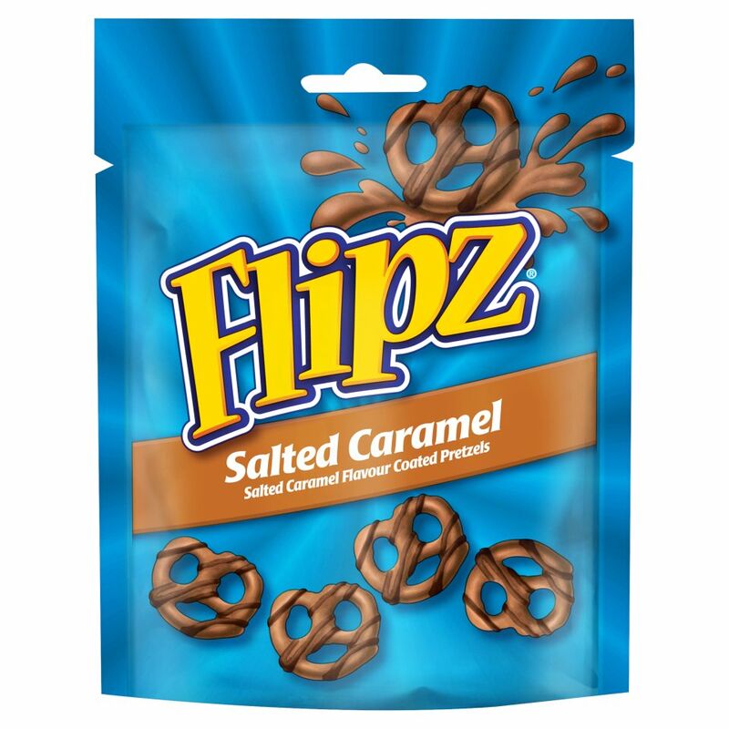 Flipz Salted Caramel Coated Pretzels Bag 90g