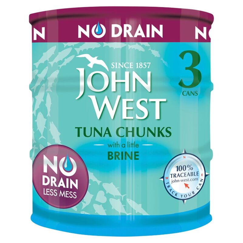 John West Tuna Chunks with a Little Brine 3 x 110g