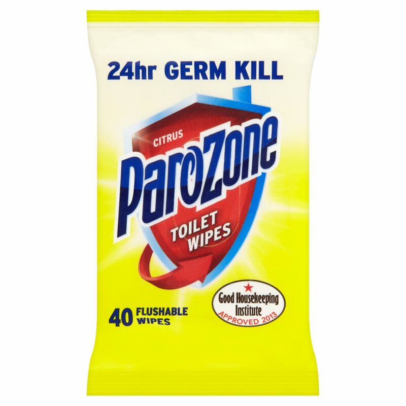 Parozone Citrus Toilet Wipes 40 Flushable Wipes