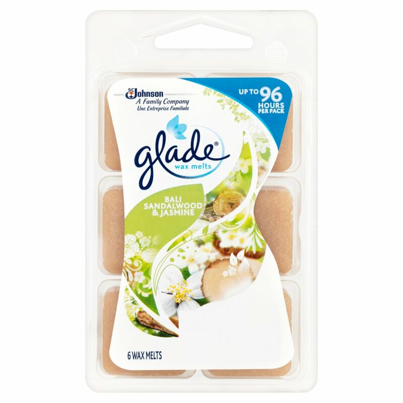 Glade 6 Wax Melts Bali Sandalwood & Jasmine 66g