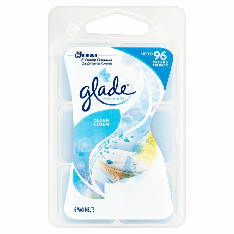 Glade 6 Wax Melts Clean Linen 66g
