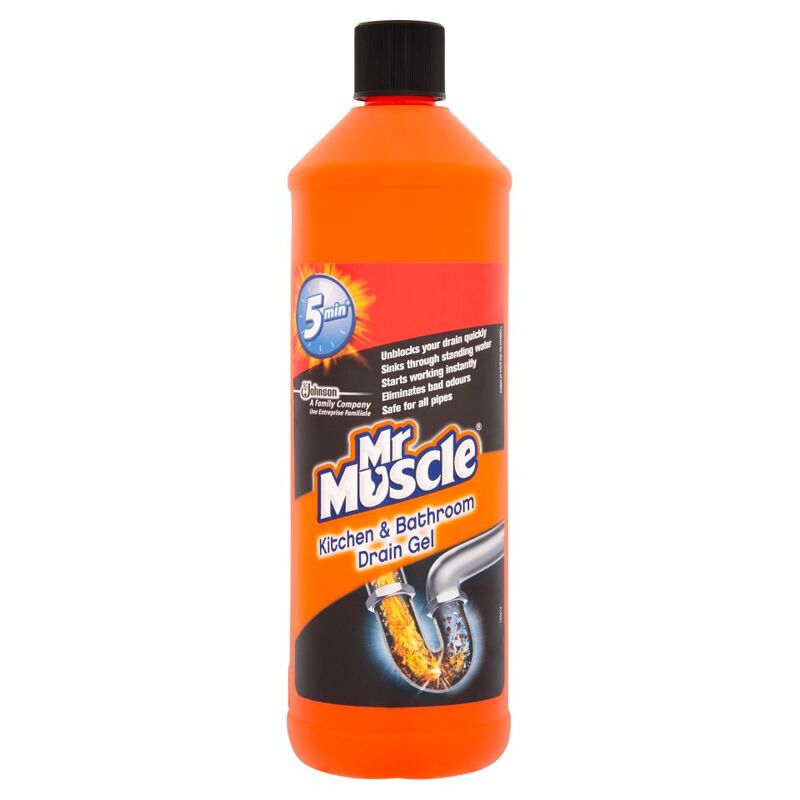 Mr Muscle Kitchen & Bathroom Drain Gel 1000ml