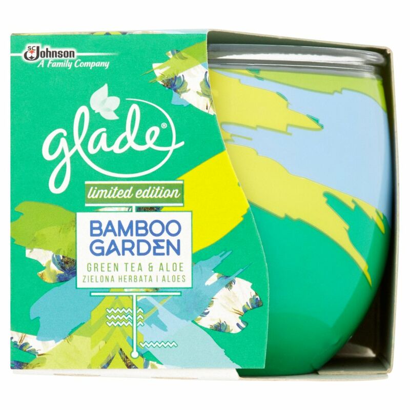 Glade Limited Edition Candle Bamboo Garden Green Tea & Aloe 120g