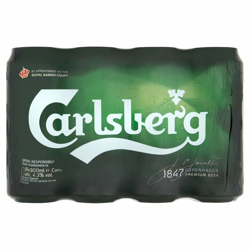 Carlsberg Premium Beer 8 x 500ml Carlsberg Premium Beer 8 x 500ml