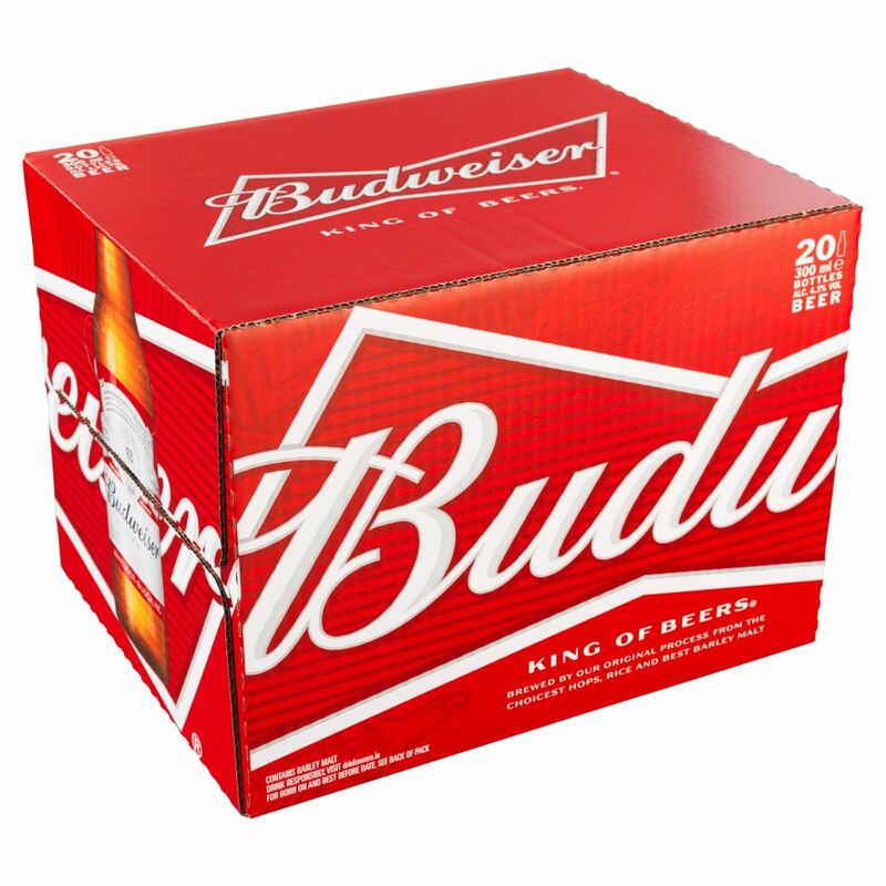 Budweiser 20 x 300ml Bottle