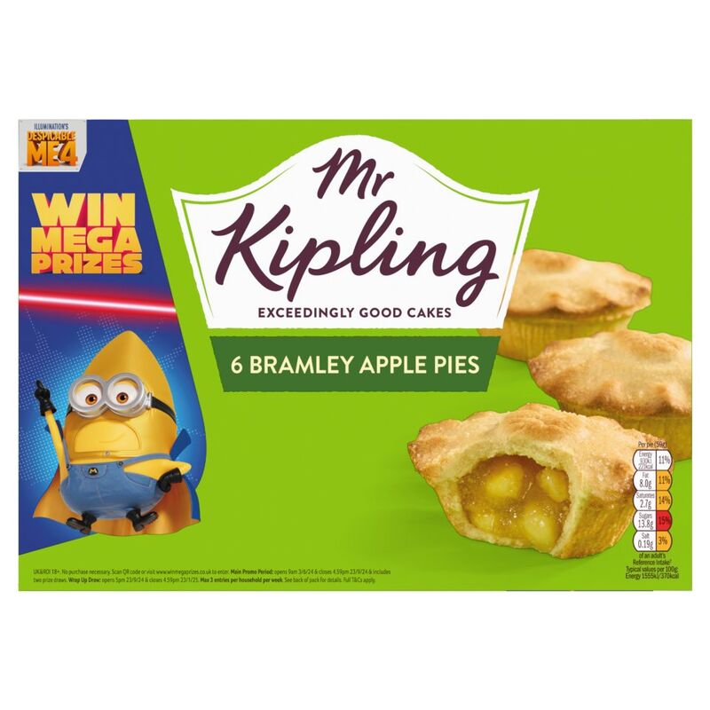 Mr Kipling 6 Bramley Apple Pies