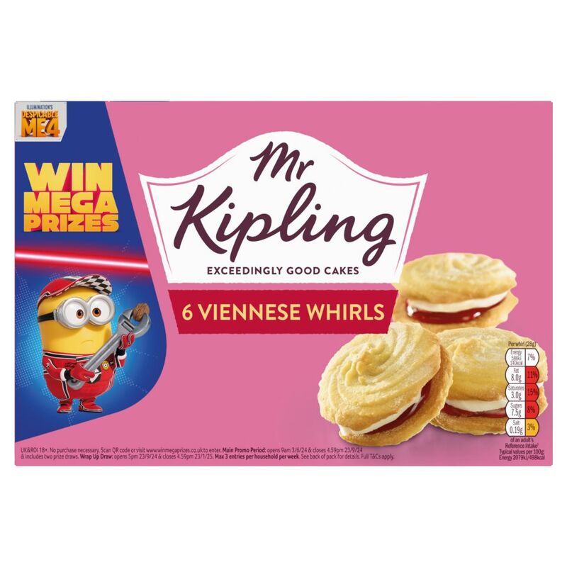 Mr Kipling 6 Viennese Whirls