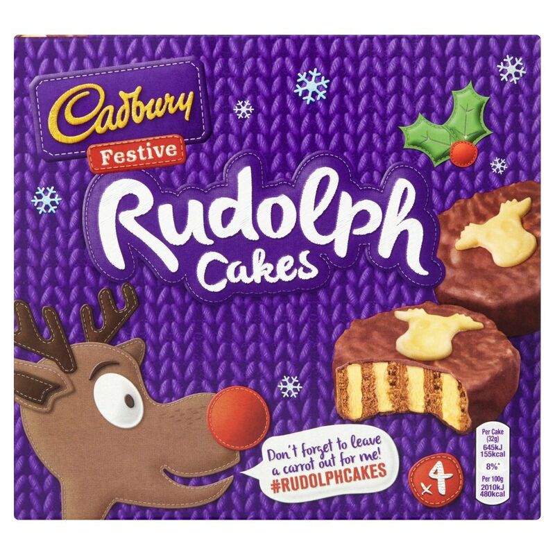Cadbury 4 Festive Rudolph Cakes