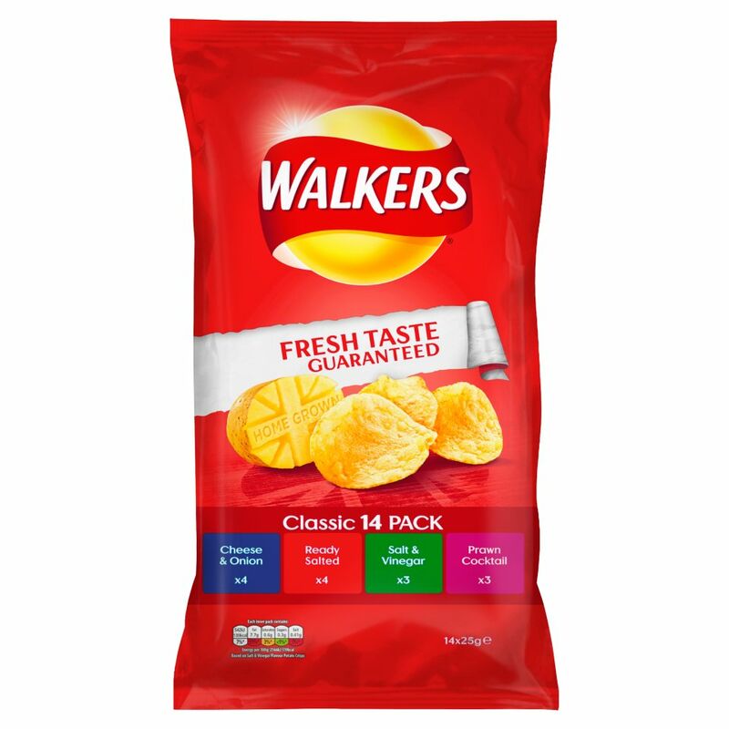 Walkers Variety Crisps 14 Pack 350g - Centra