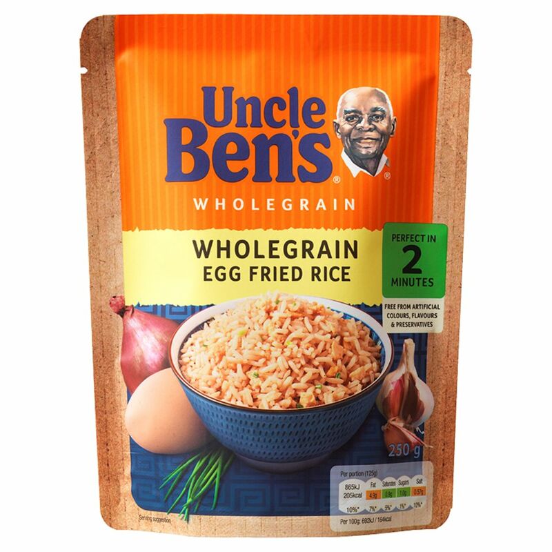 Uncle Bens Express Egg Fried Wholegrain Rice 250g Centra
