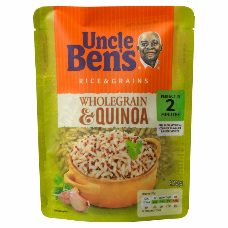 Uncle Bens Rice & Grain Wholegrain Quinoa 220g - Centra