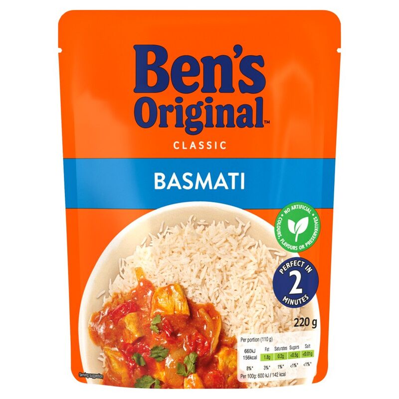 Ben's Original Basmati Microwave Rice 220g