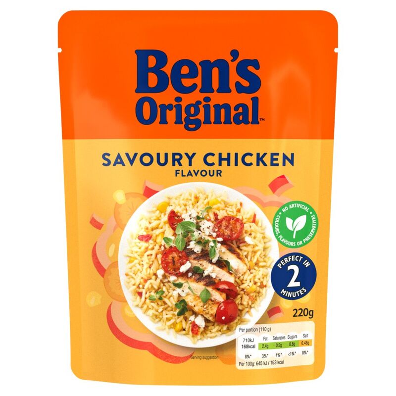 Ben's Original Savoury Chicken Microwave Rice 220g