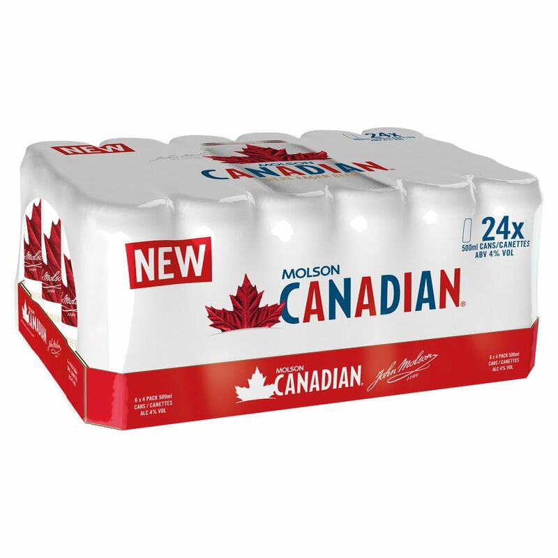 Molson Canadian Lager 24 x 500ml Molson Canadian Lager 24 x 500ml