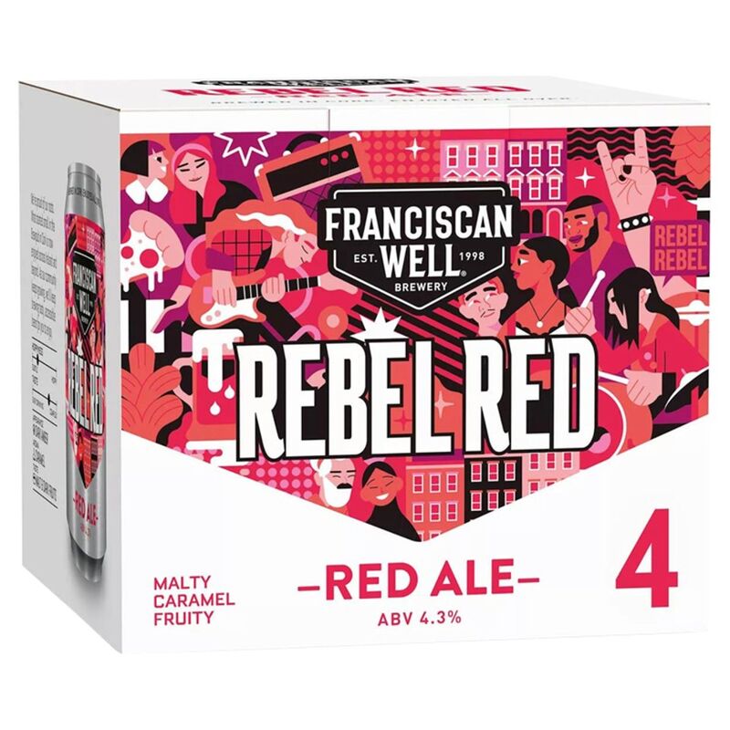 Franciscan Well Rebel Red Ale 4 x 330ml